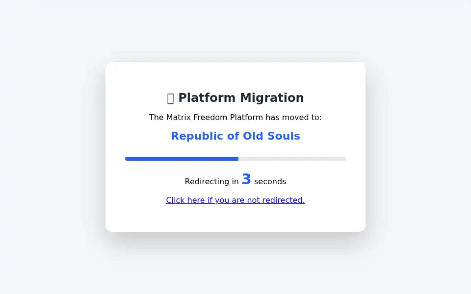 Screenshot of matrixfreedomplatform.info