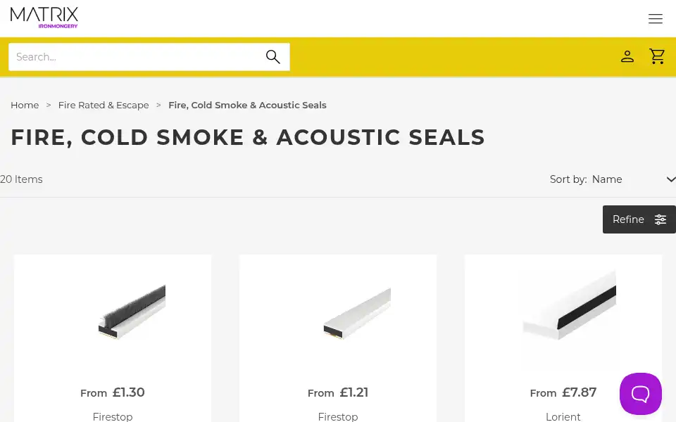 Screenshot of matrixhardware.co.uk