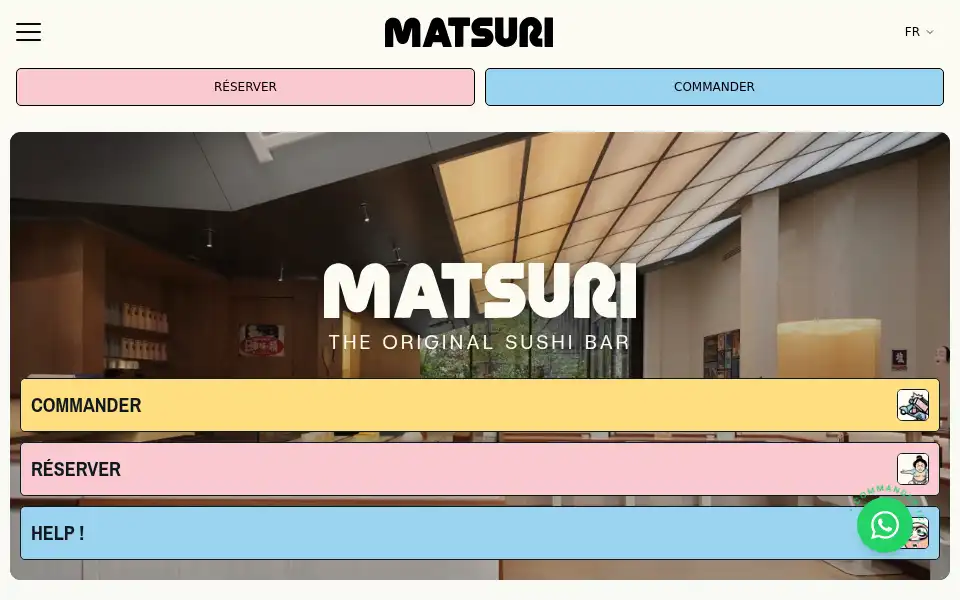 Screenshot of matsuri.fr