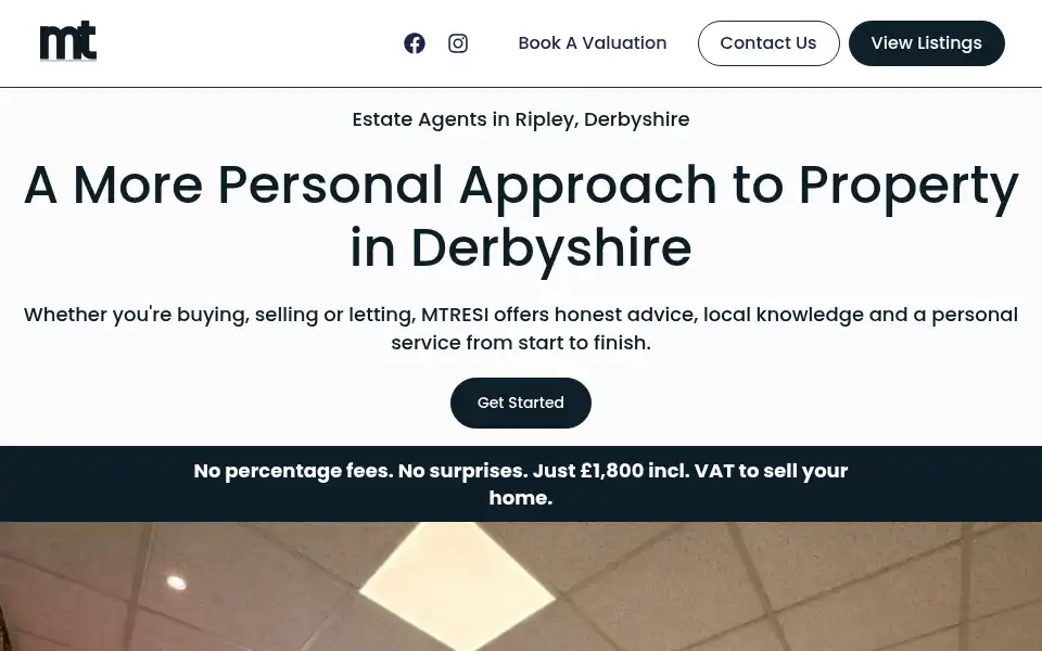 Screenshot of matthewthomasresidential.co.uk