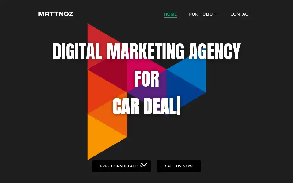 Screenshot of mattnoz.com