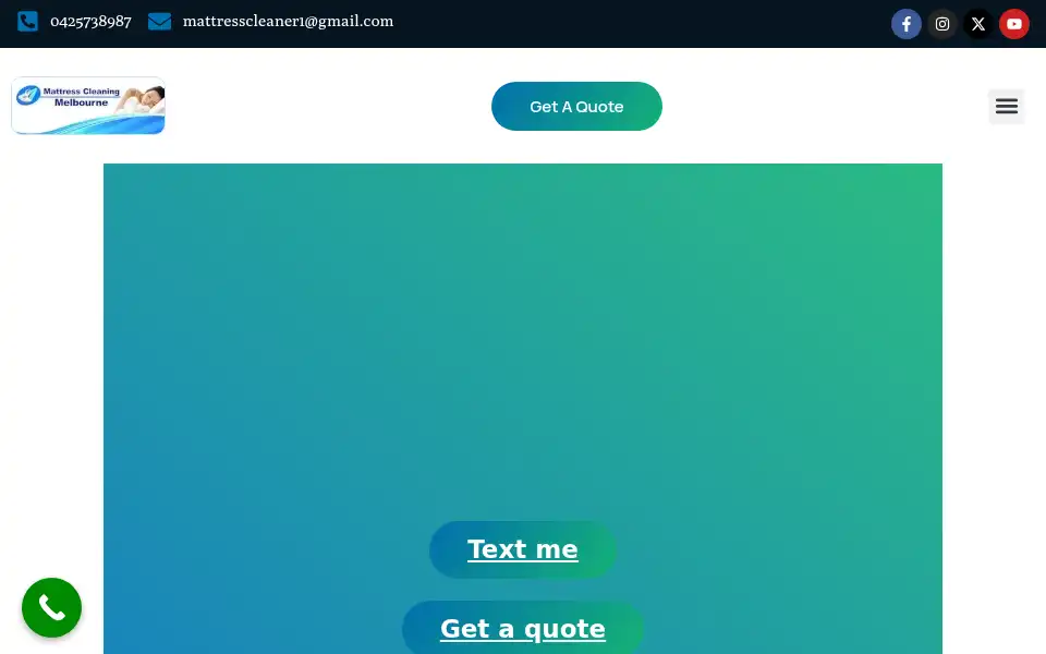 Screenshot of mattresscleaner.net.au