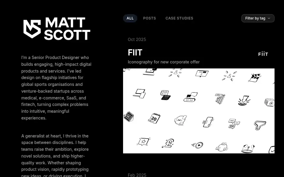 Screenshot of mattscott.co