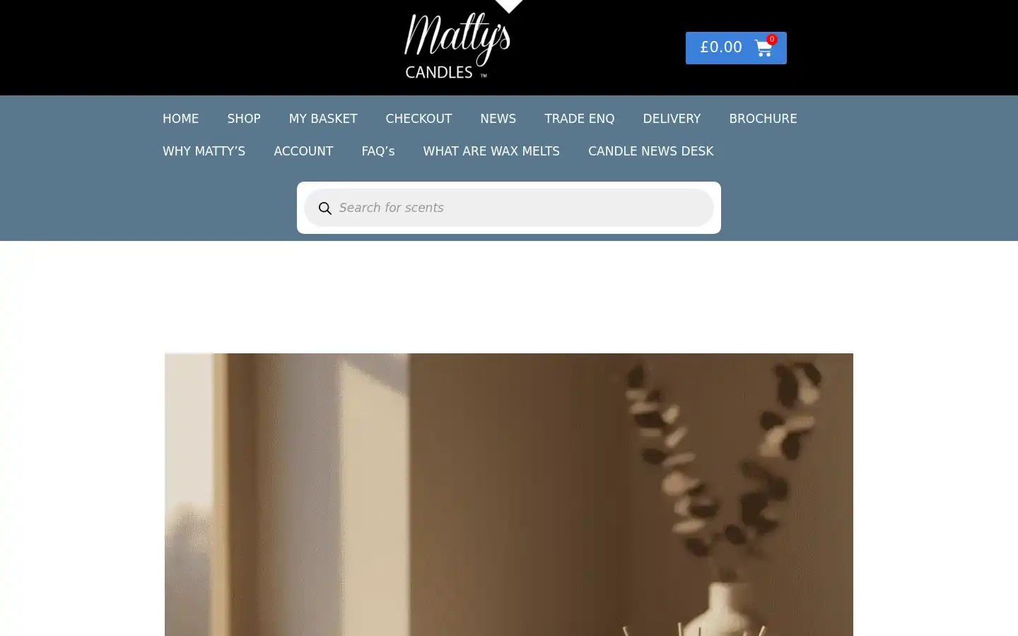 Screenshot of mattyscandles.co.uk