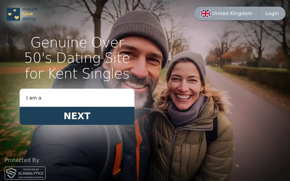 Screenshot of maturekentdating.co.uk