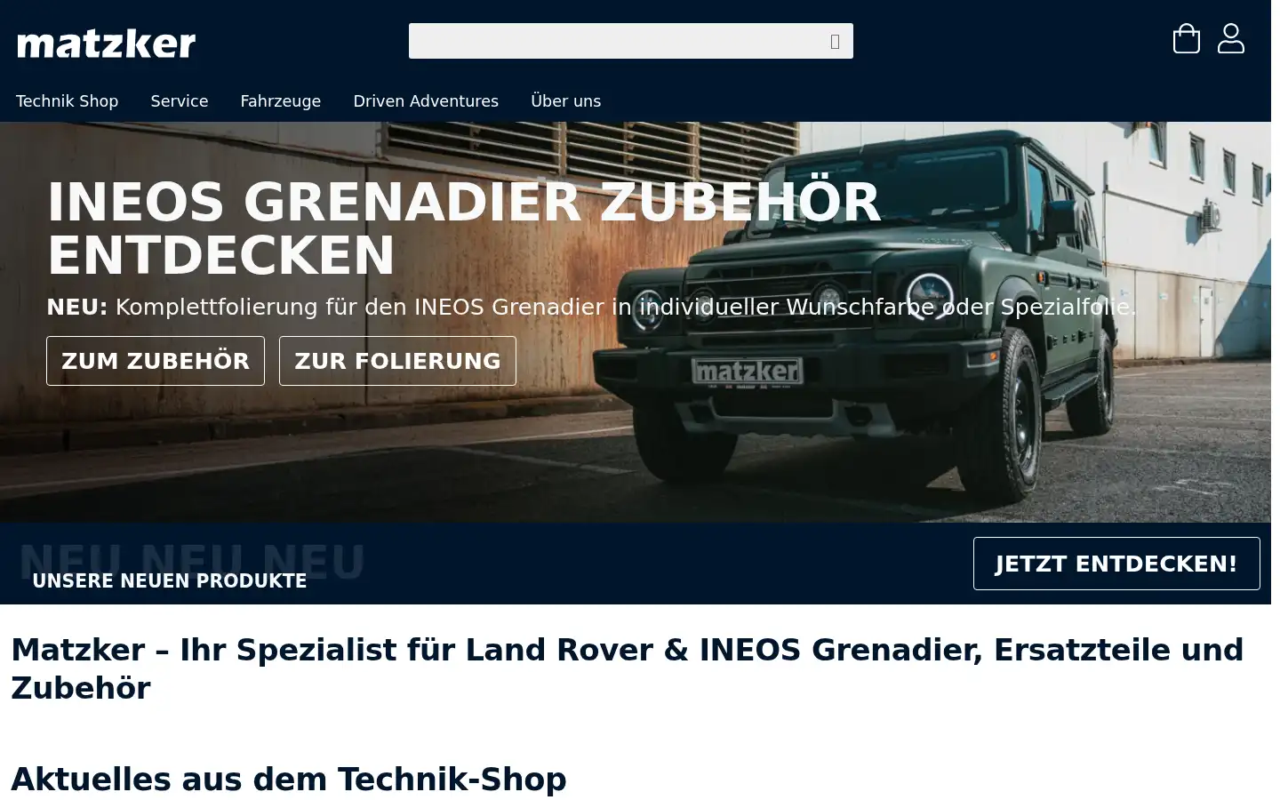 Screenshot of matzker.de