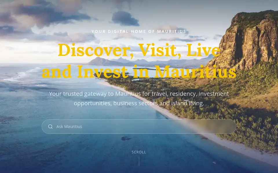 Screenshot of mauritius.com