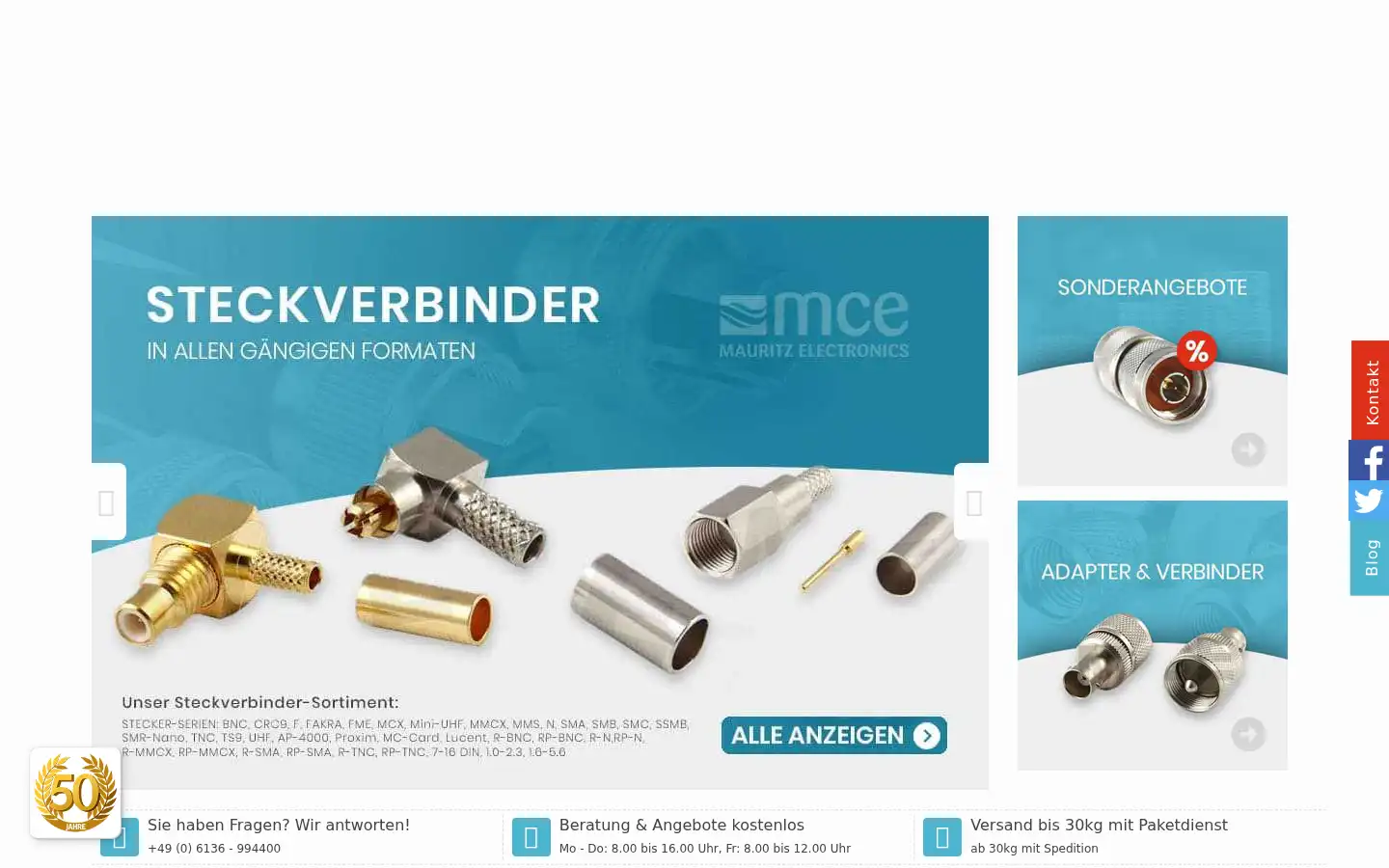 Screenshot of mauritz.de