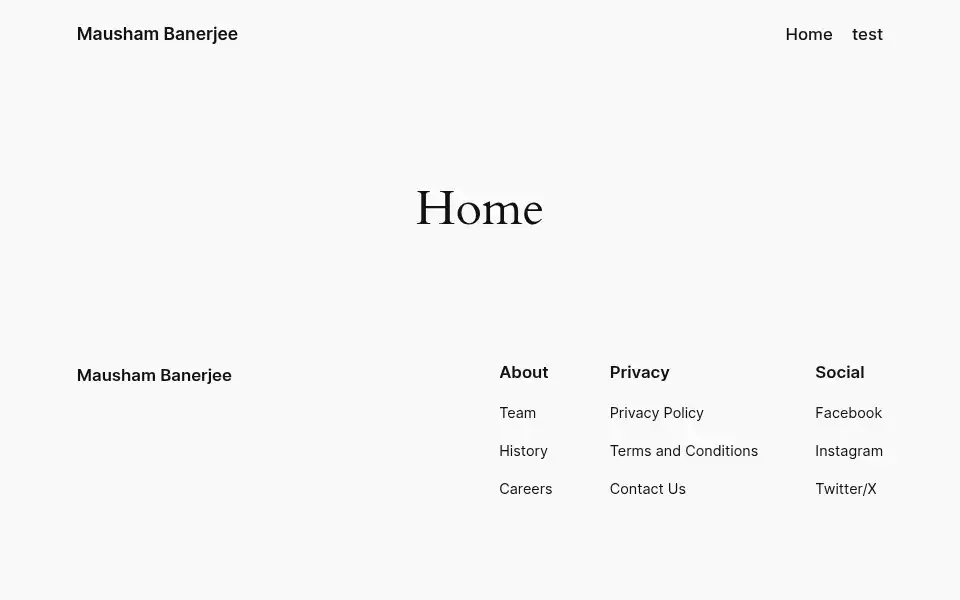 Screenshot of maushambanerjee.com