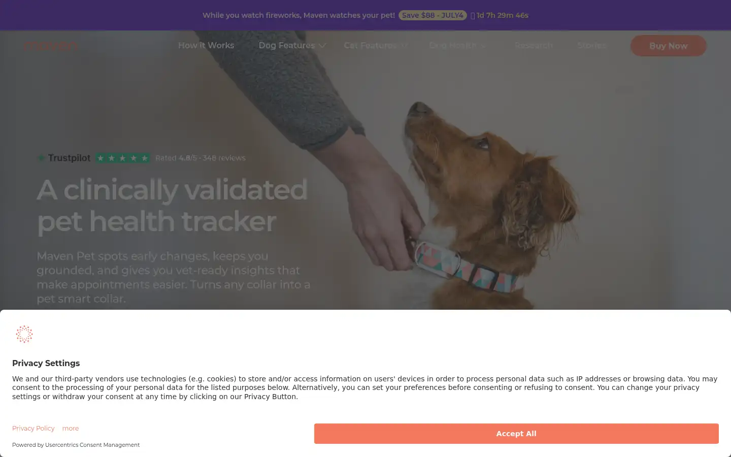 Screenshot of maven.pet