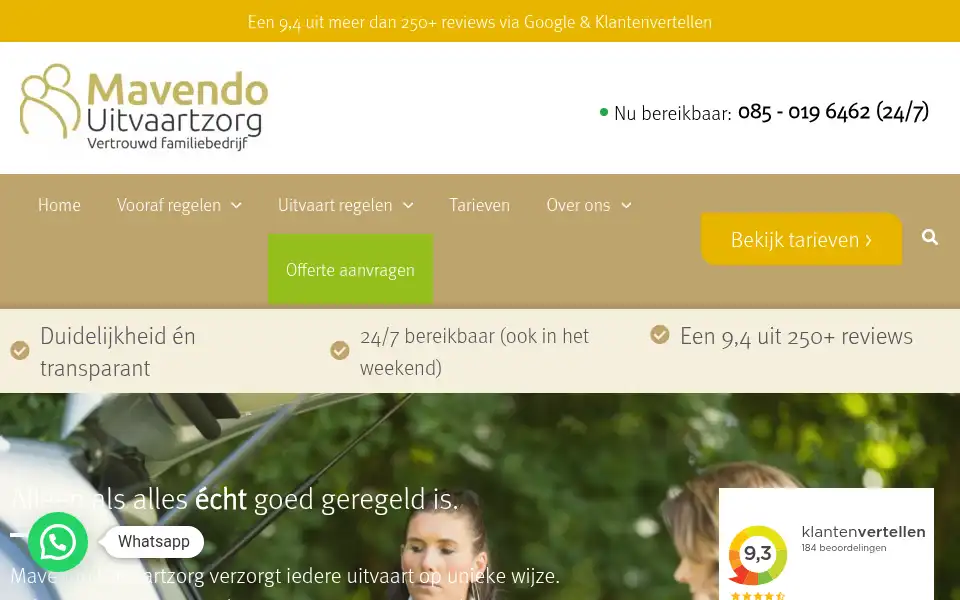 Screenshot of mavendo.nl