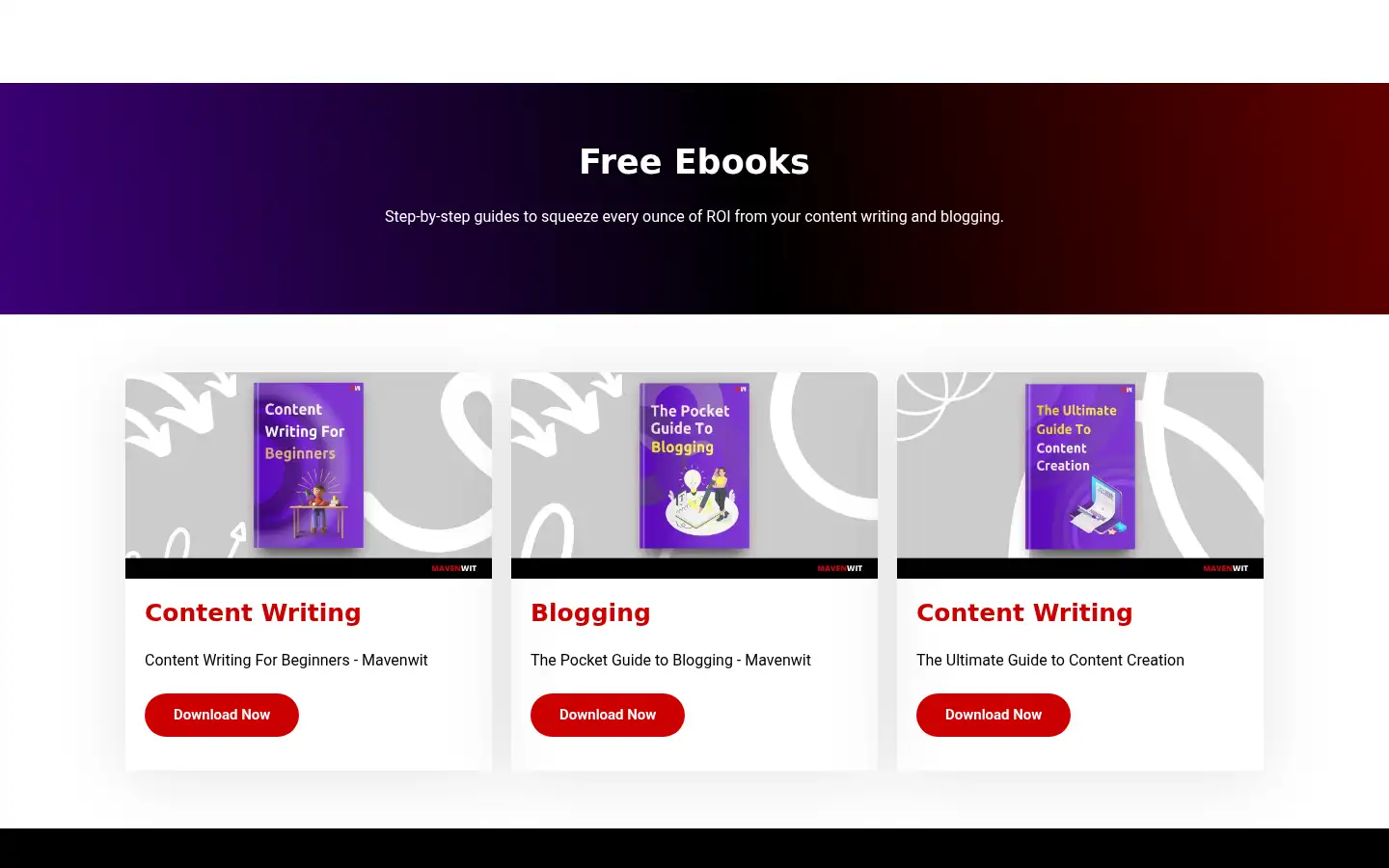 Screenshot of mavenwit.com