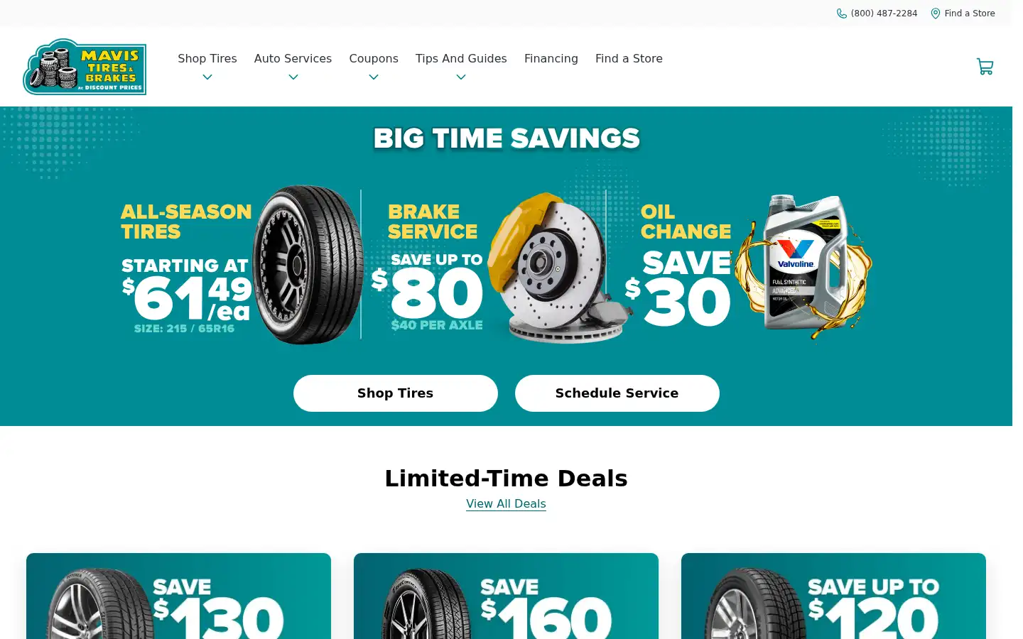 Screenshot of mavis.com