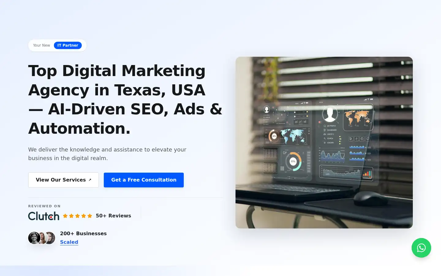 Screenshot of mavixmarketing.com