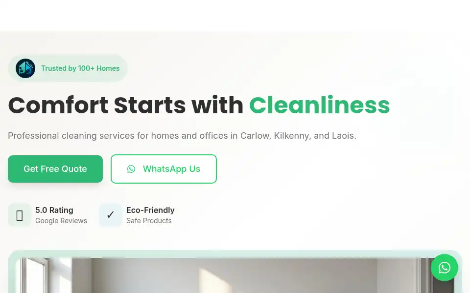 Screenshot of mavkacleaning.ie