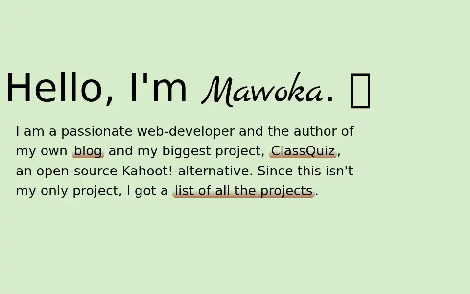 Screenshot of mawoka.eu