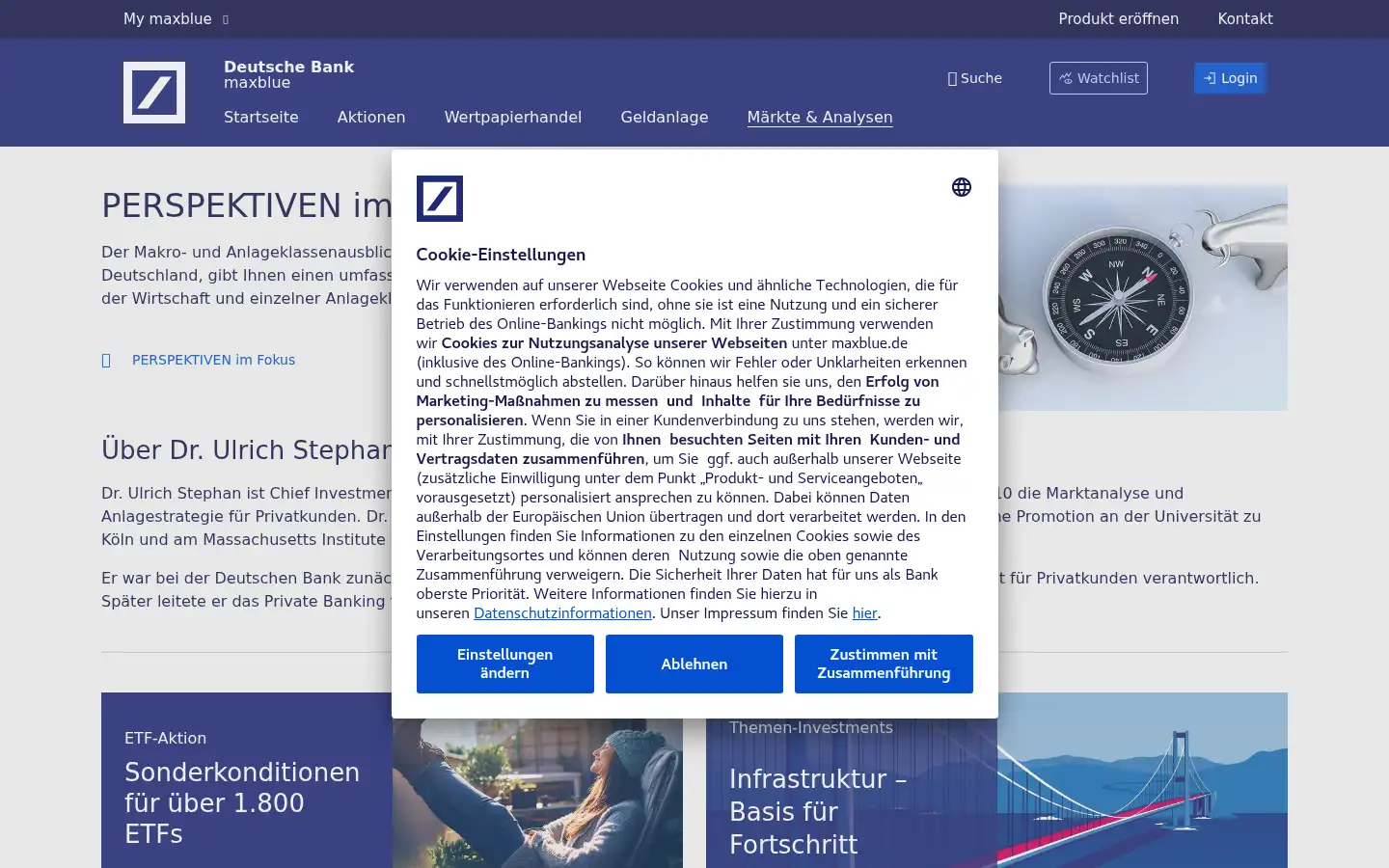 Screenshot of maxblue.de