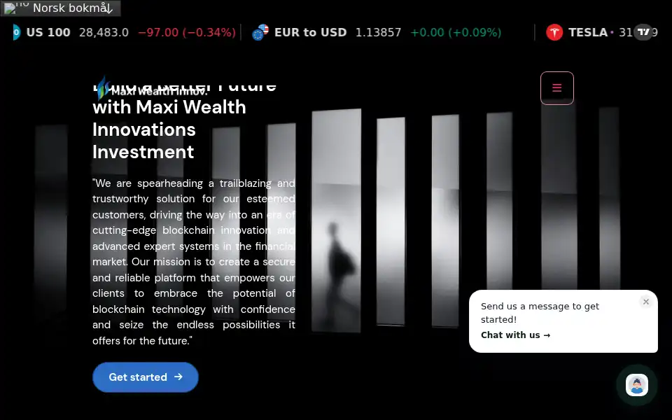Screenshot of maxi-wealth.org