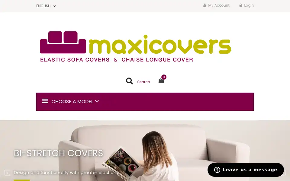Screenshot of maxicovers.com