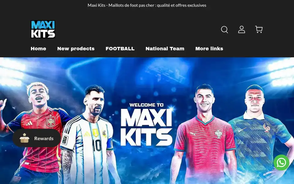 Screenshot of maxikits.club