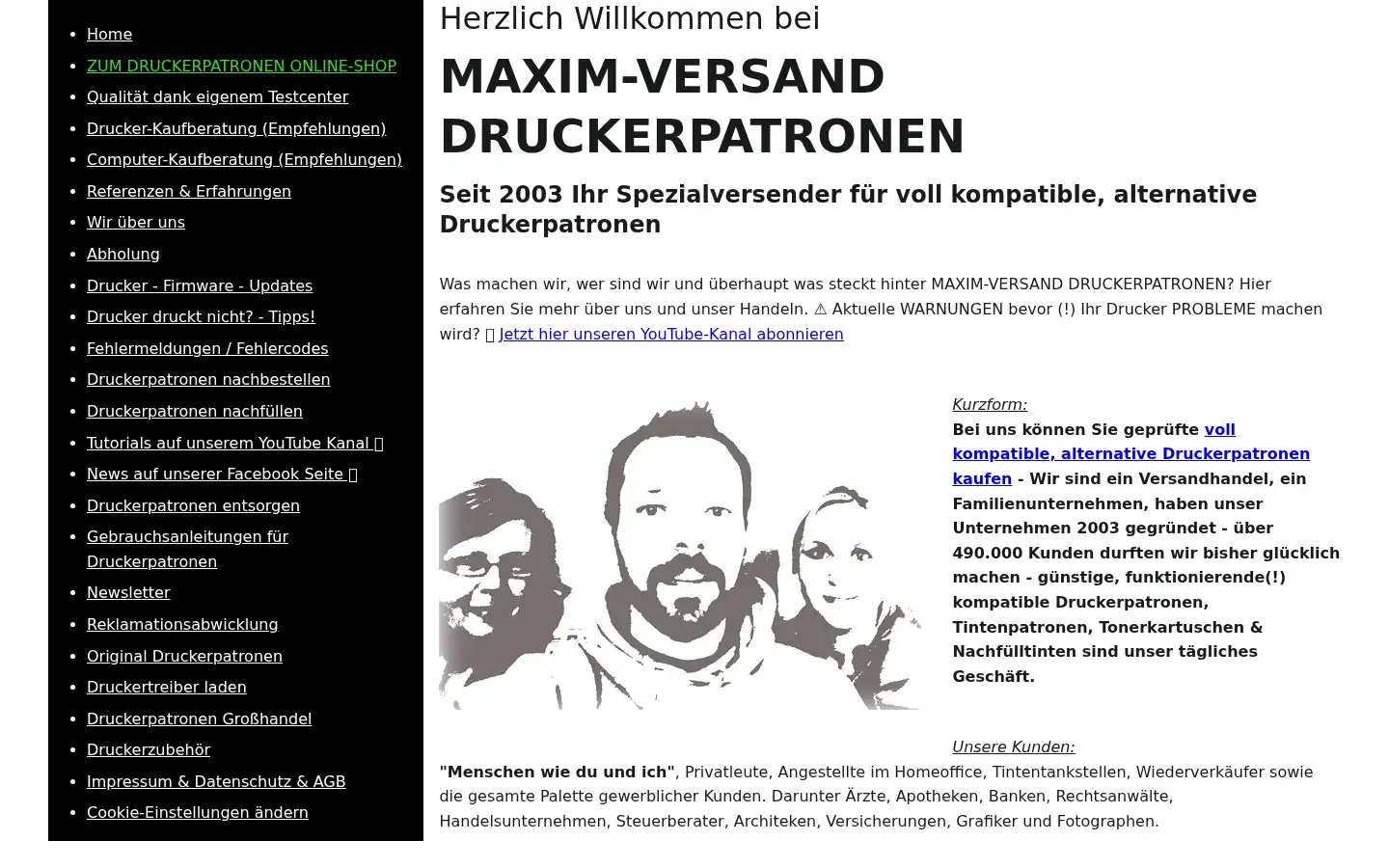 Screenshot of maxim-versand.de