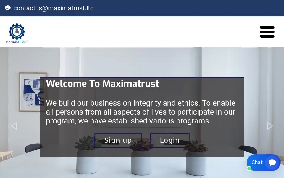 Screenshot of maximatrust.ltd