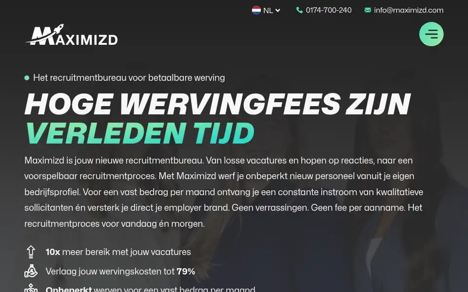 Screenshot of maximizd.com