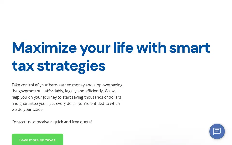 Screenshot of maximizeyourtaxes.com