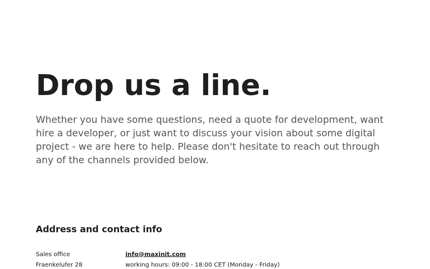 Screenshot of maxinit.com