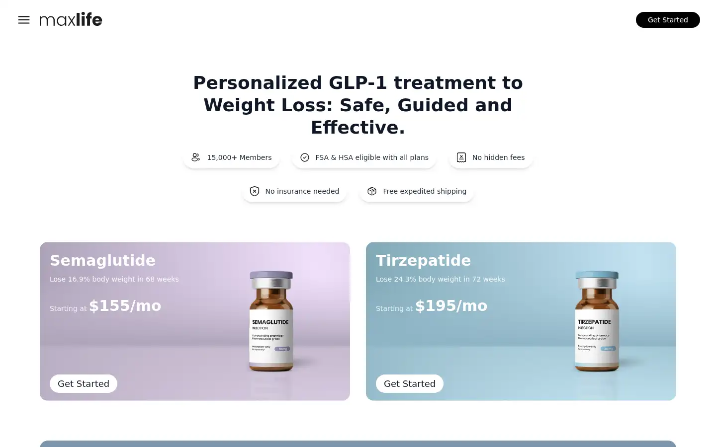 Screenshot of maxlife.com