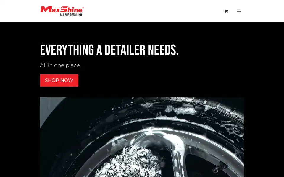 Screenshot of maxshine.co.uk