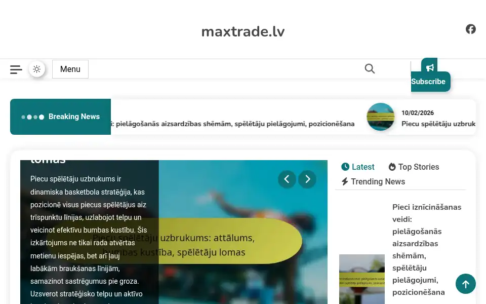 Screenshot of maxtrade.lv
