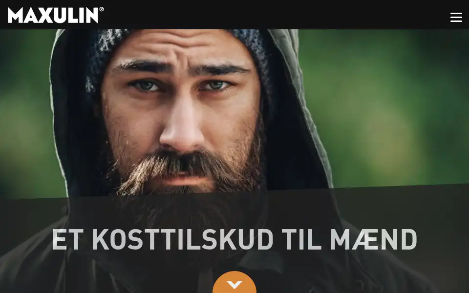 Screenshot of maxulin.dk