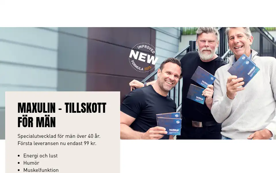 Screenshot of maxulin.se