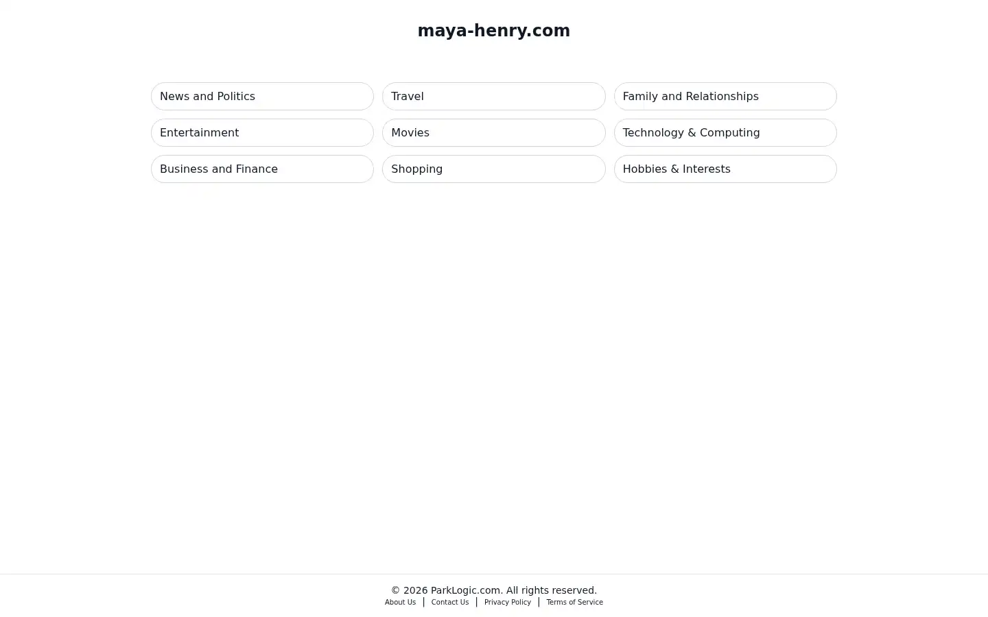 Screenshot of maya-henry.com
