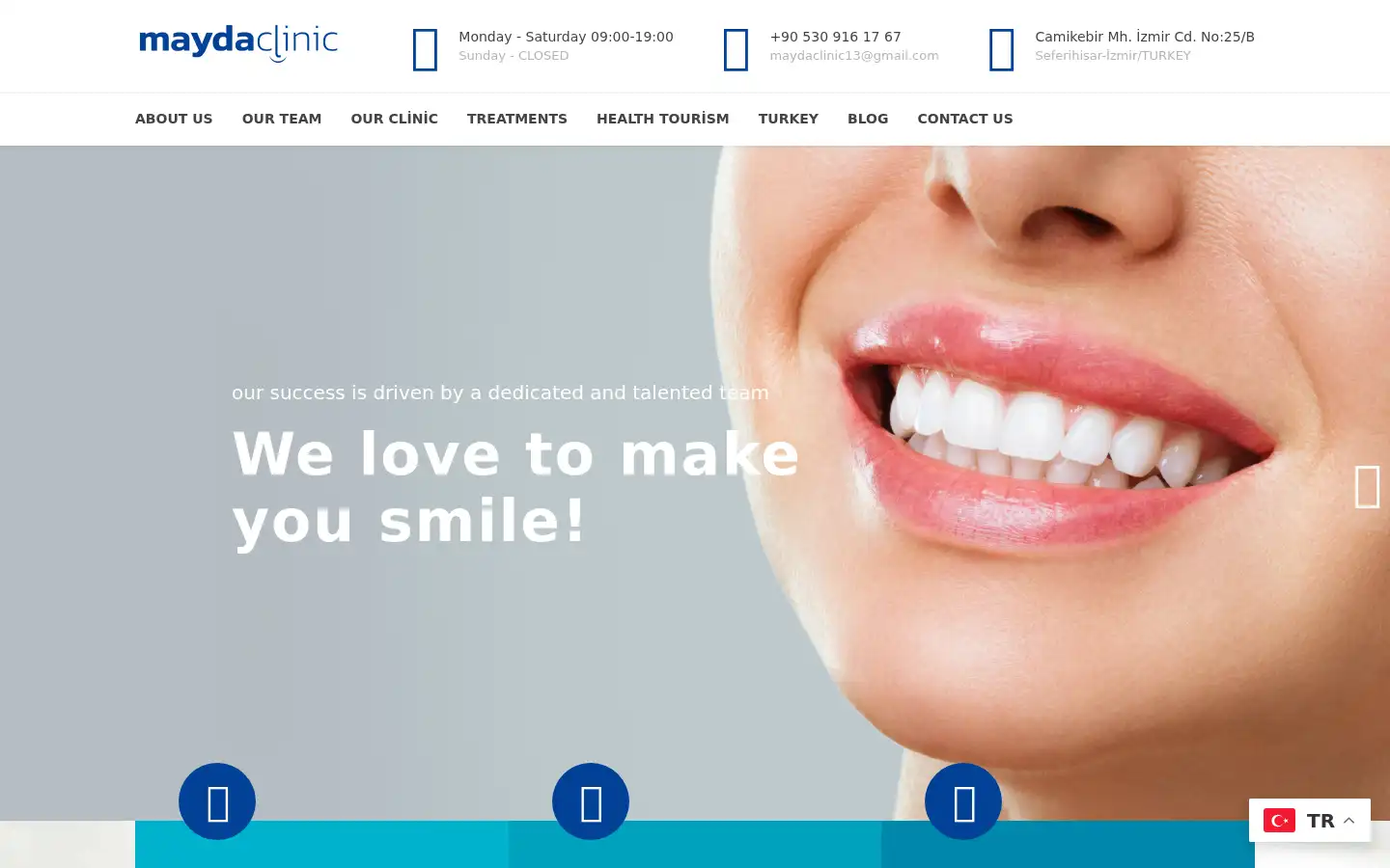 Screenshot of maydaclinic.com