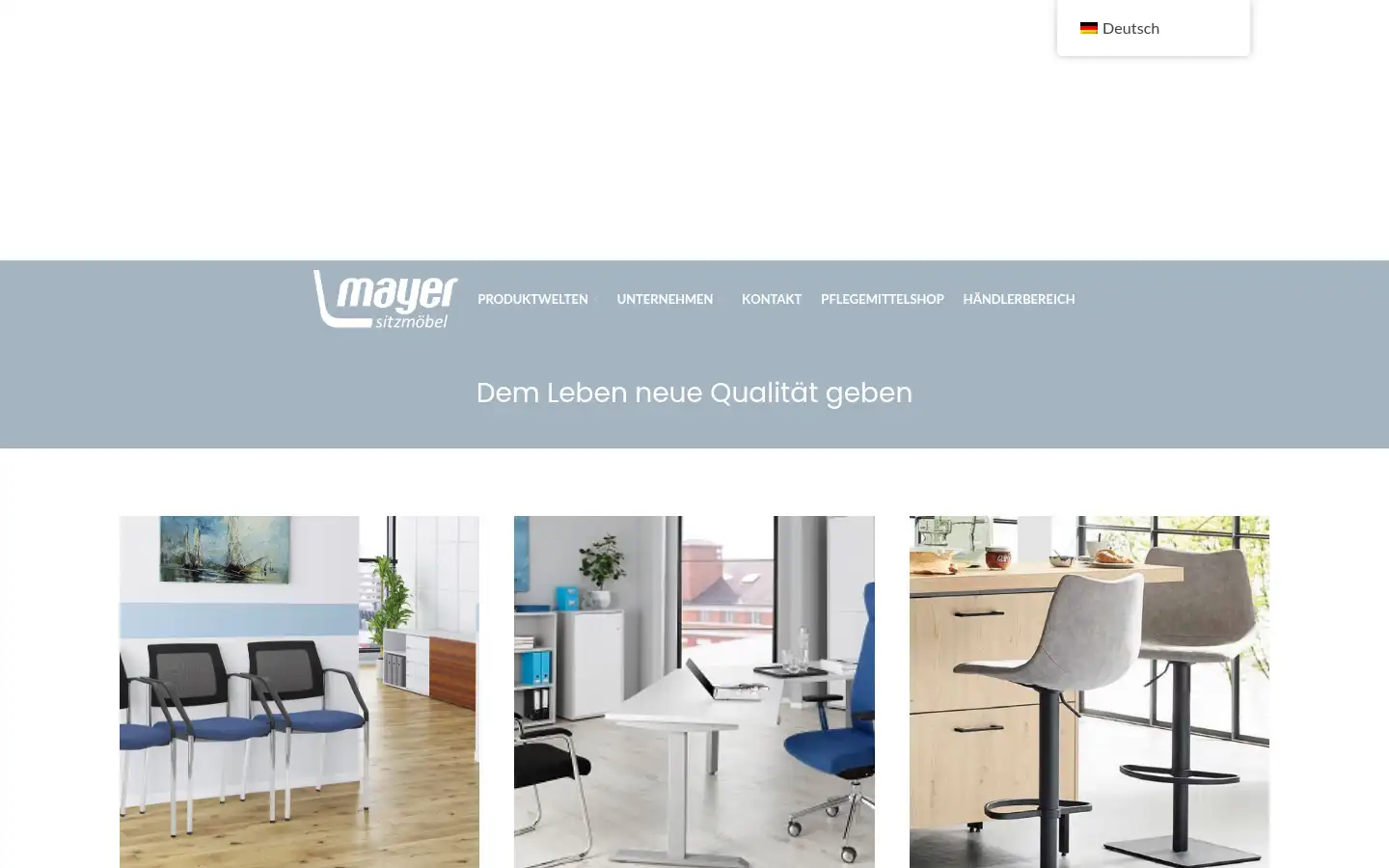Screenshot of mayersitzmoebel.de