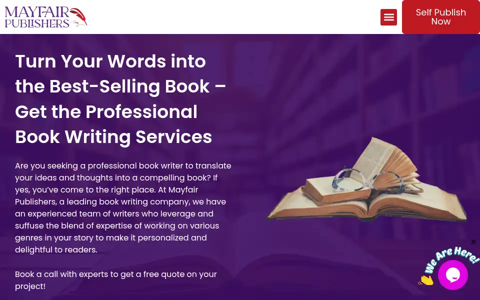 Screenshot of mayfairpublishers.com