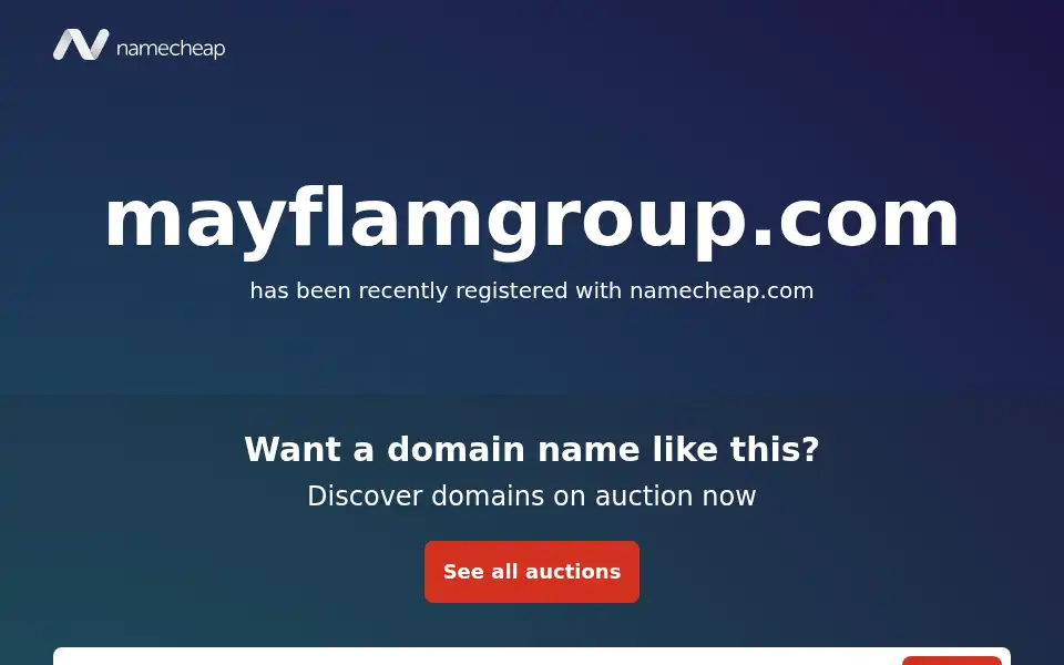 Screenshot of mayflamgroup.com