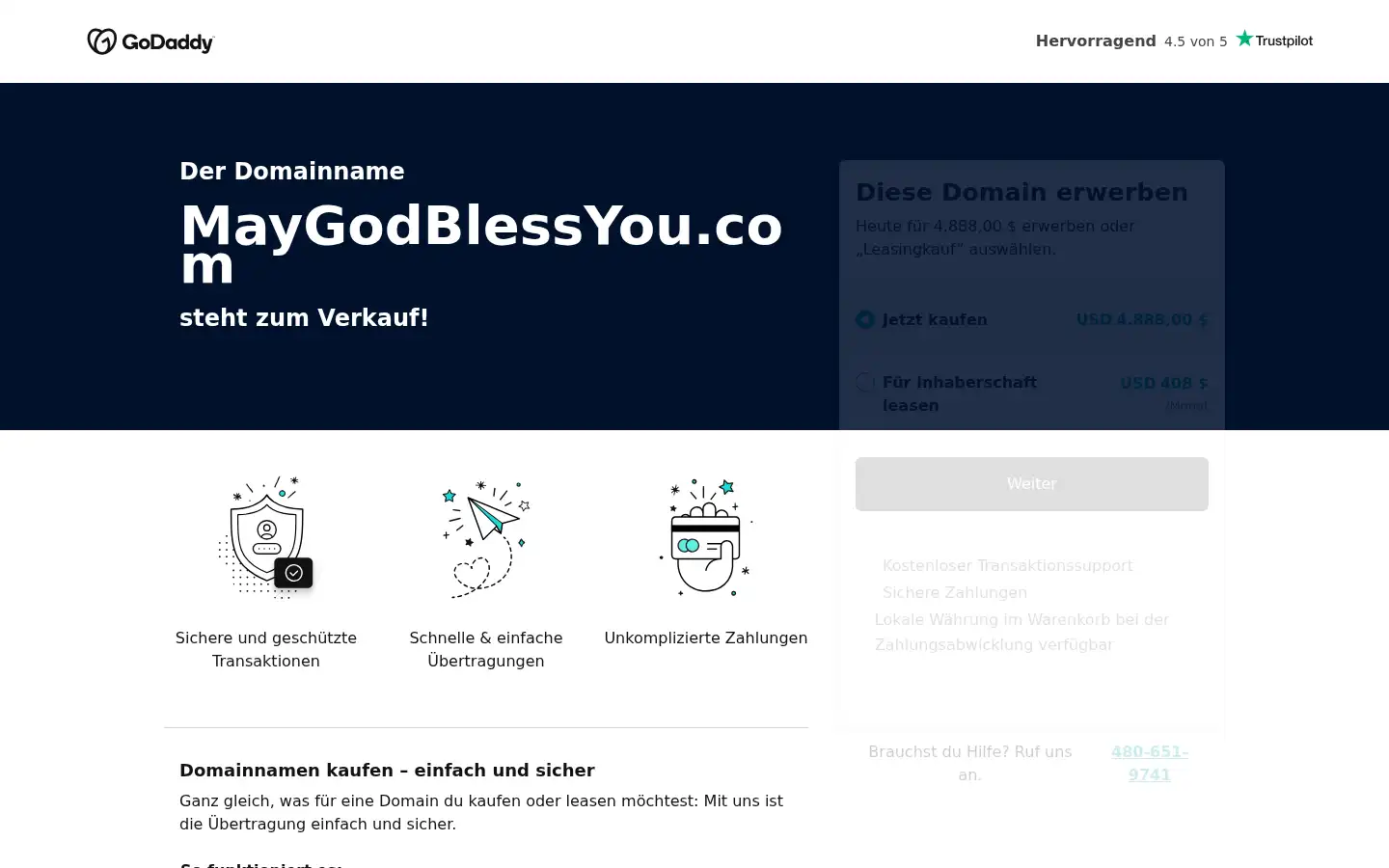 Screenshot of maygodblessyou.com