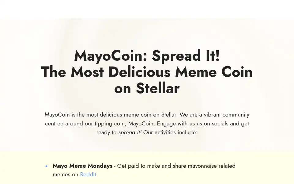 Screenshot of mayocoin.cu.ma