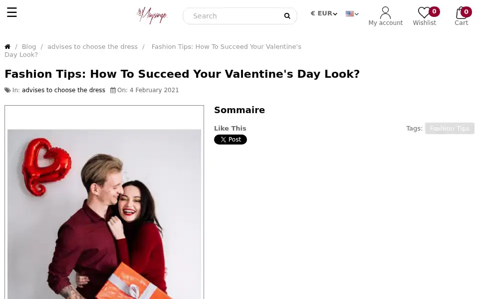 Screenshot of maysange.com