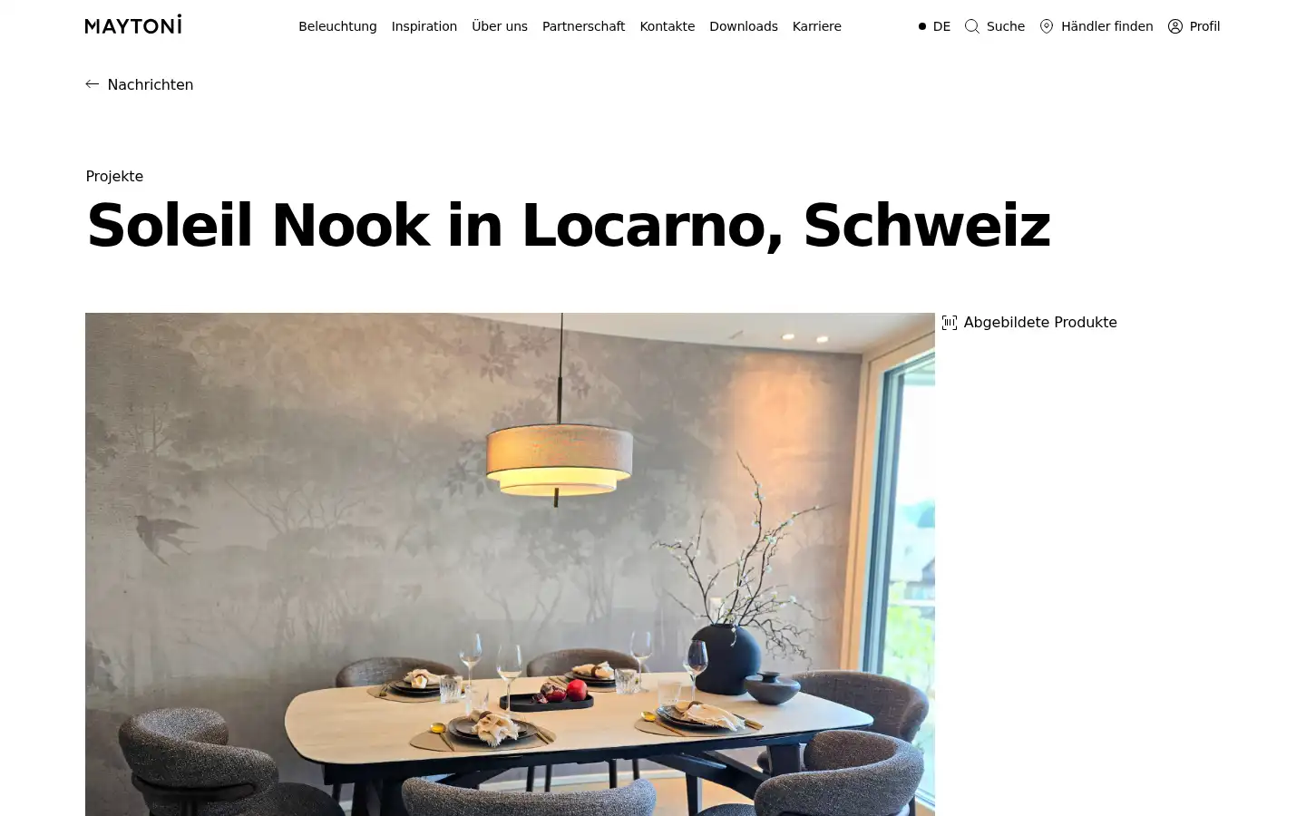 Screenshot of maytoni.de