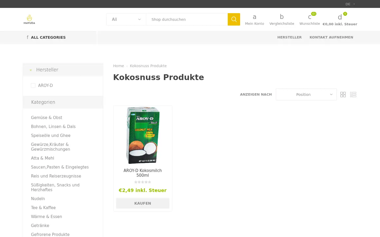 Screenshot of mayuda.at