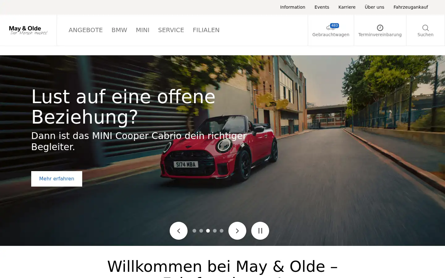 Screenshot of mayundolde.de