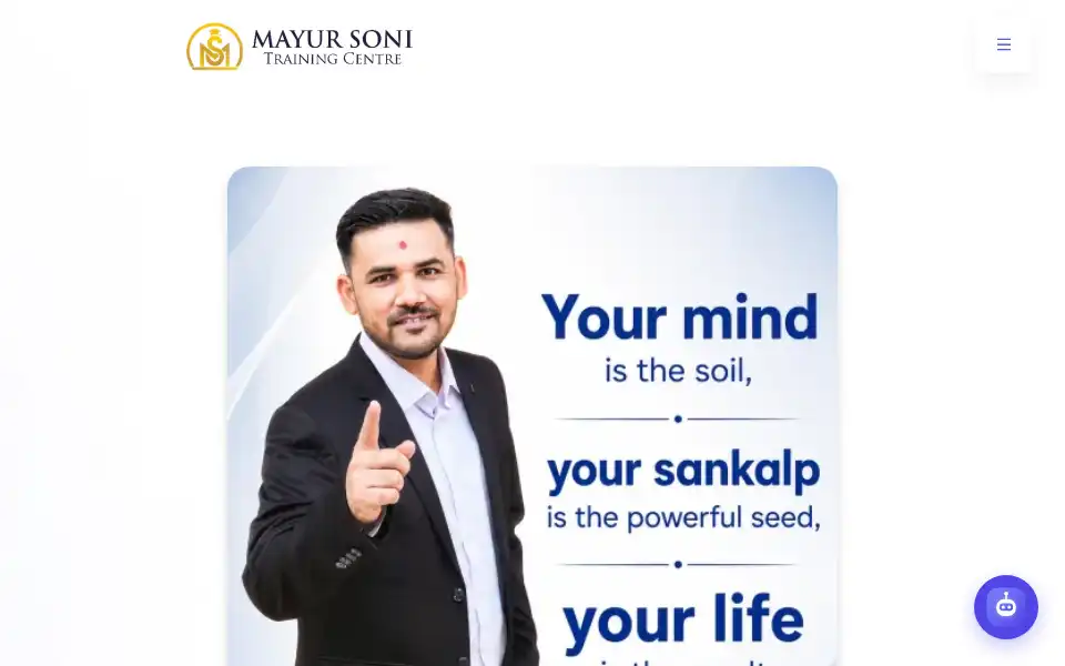 Screenshot of mayursoni.in