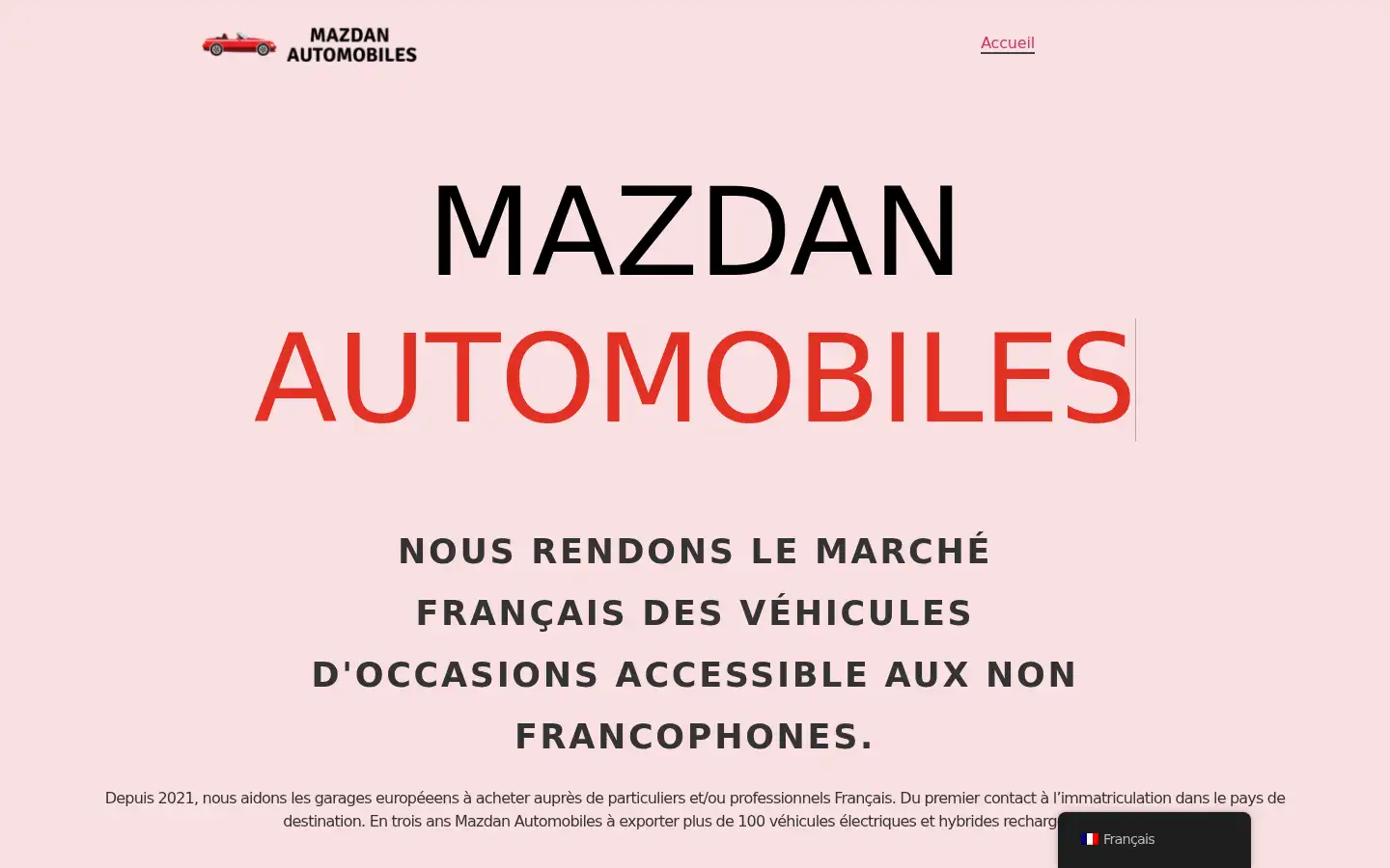 Screenshot of mazdan-automobiles.fr