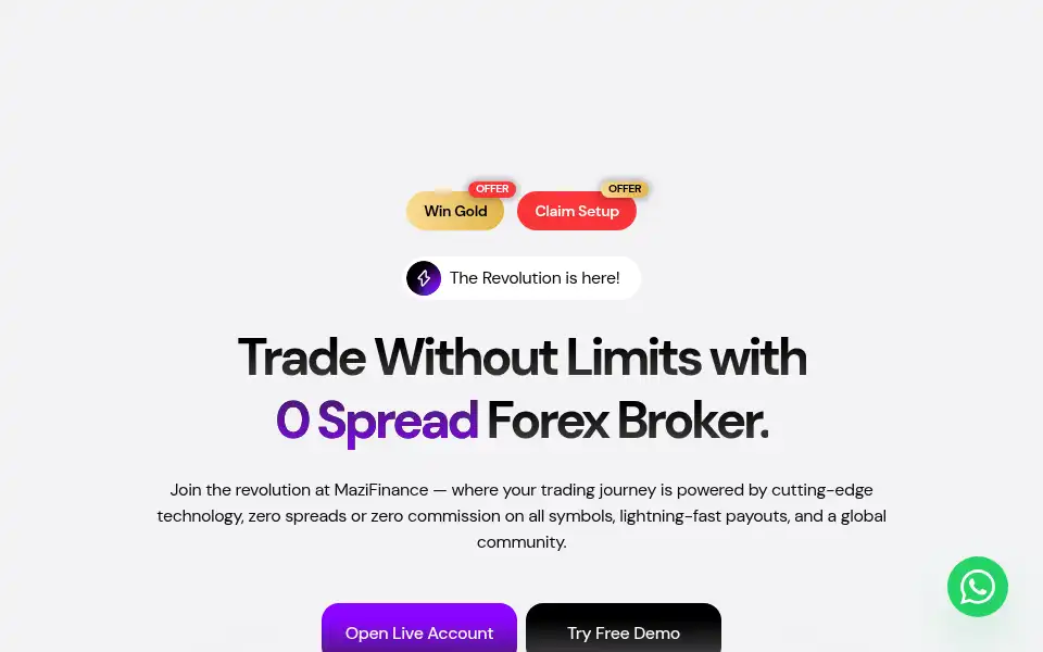 Screenshot of mazifinance.co