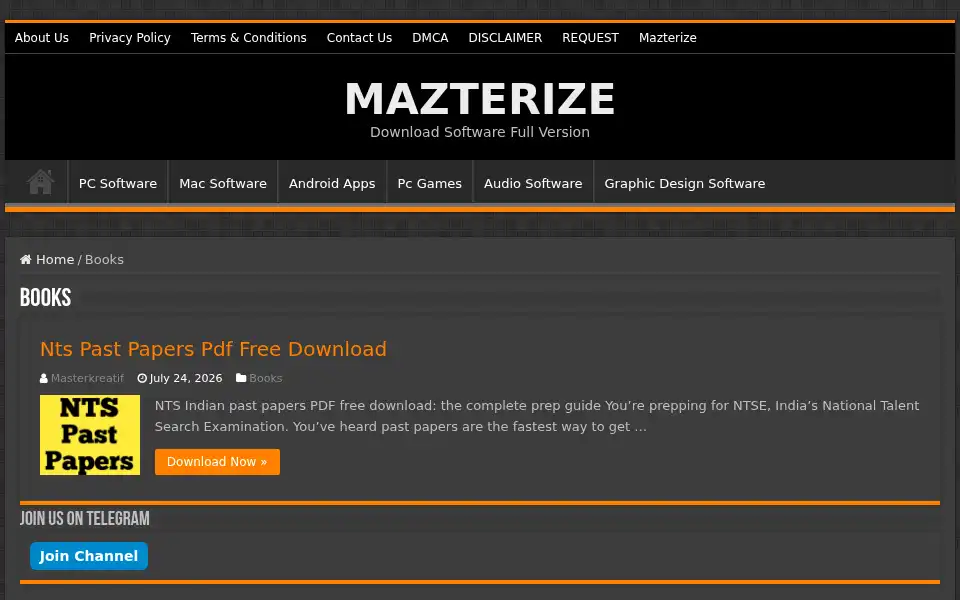 Screenshot of mazterize.in
