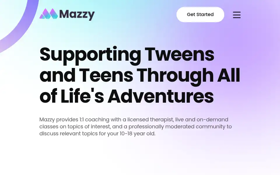 Screenshot of mazzyhealth.com